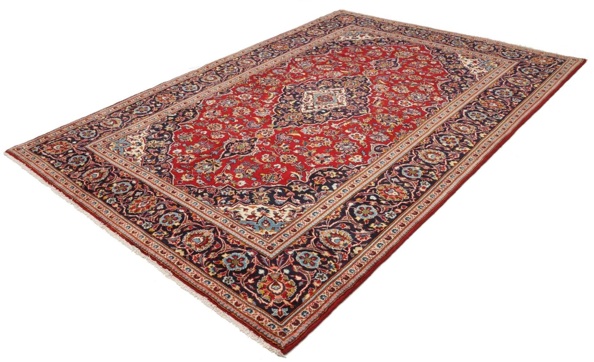 Kashan Teppich 213 x 300cm – Schurwolle, Handgeknüpft, Perserteppich