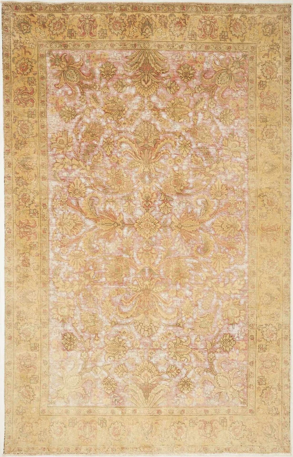 Vintage Orientteppich 193 x 314cm, Handgeknüpft, Schurwolle, Persisch