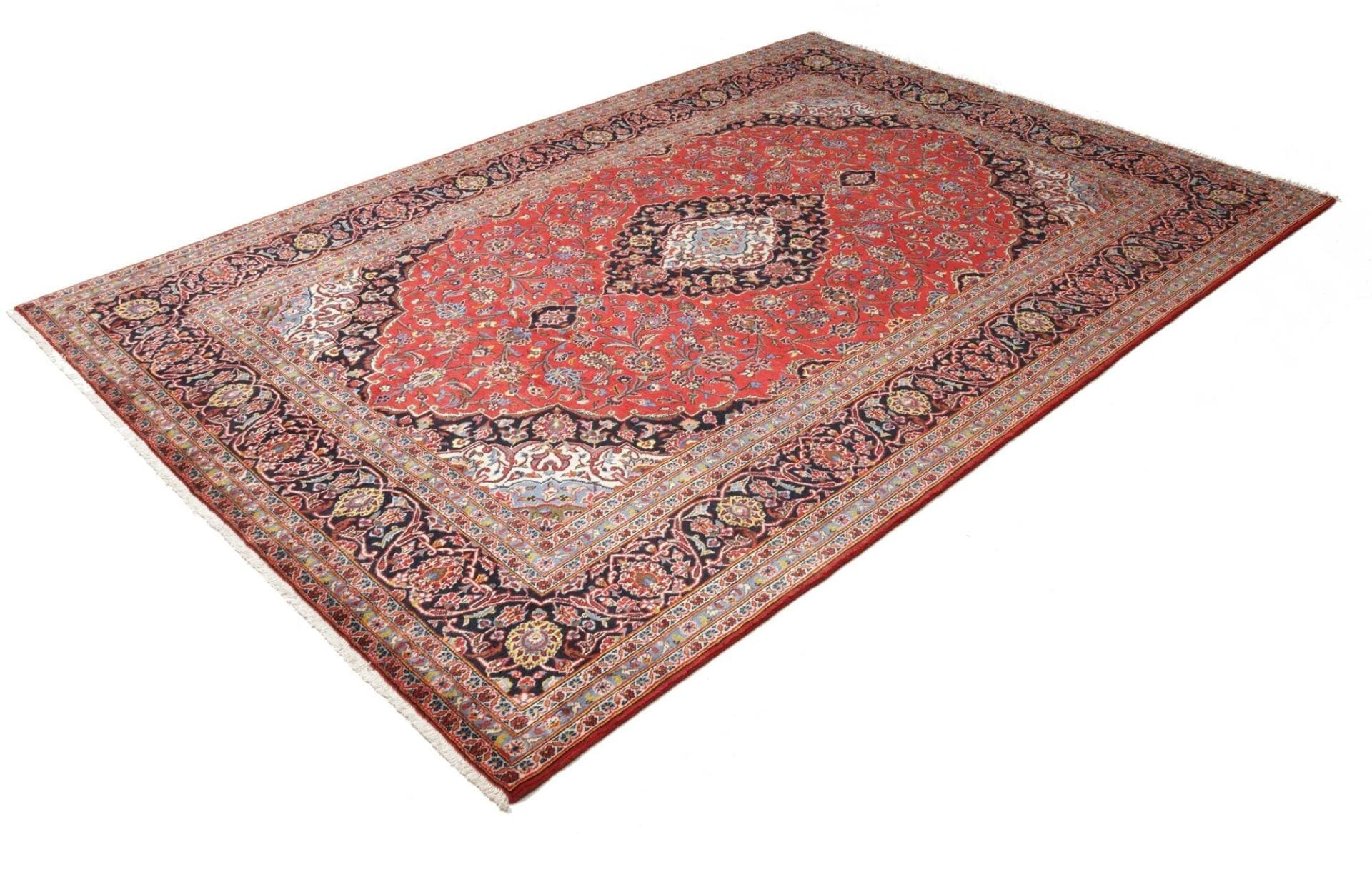 Kashan Teppich 205 x 295cm | Handgeknüpft | Schurwolle | Perserteppich