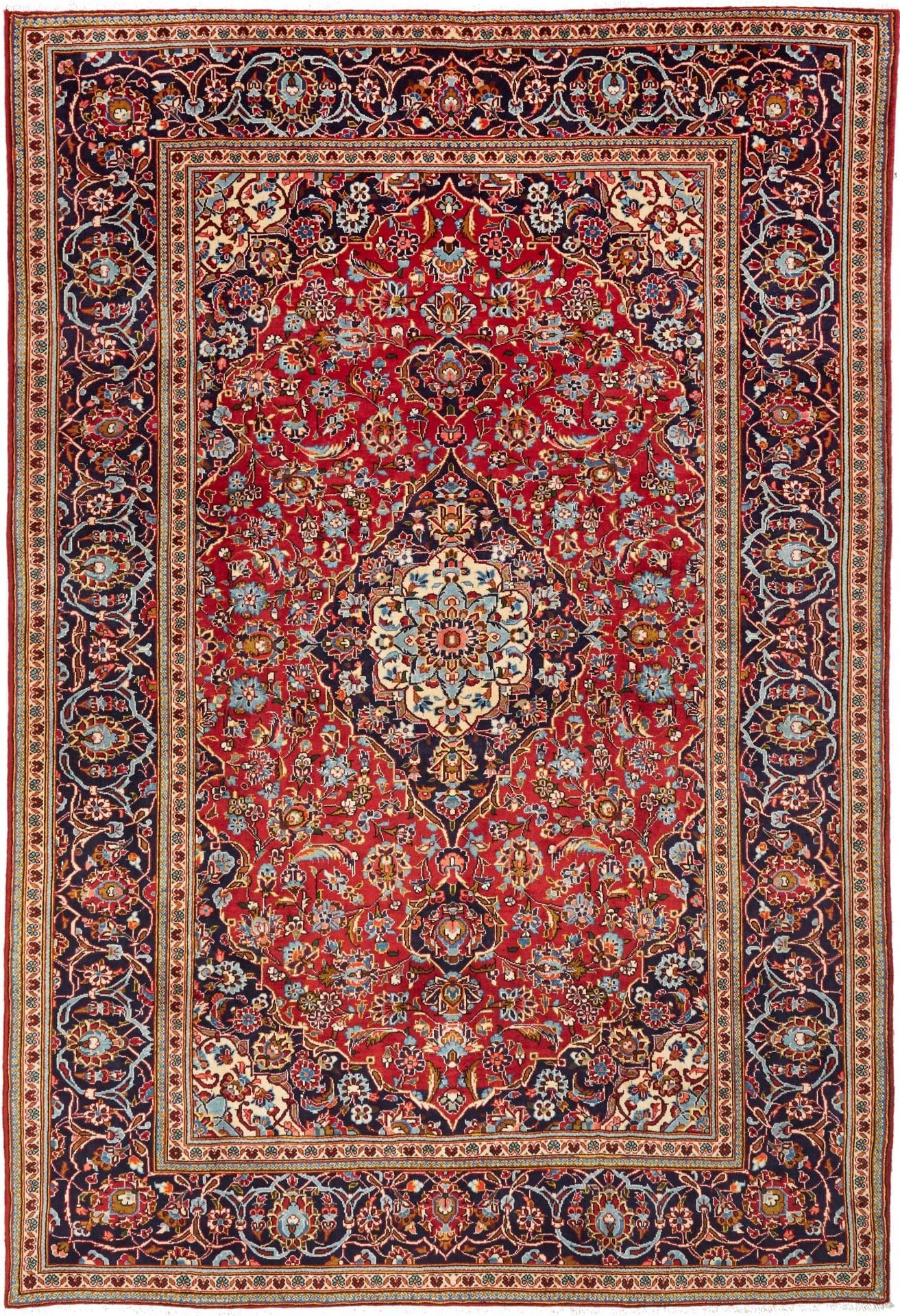 Kashan Teppich 206 x 300cm | Handgeknüpft | Perserteppich