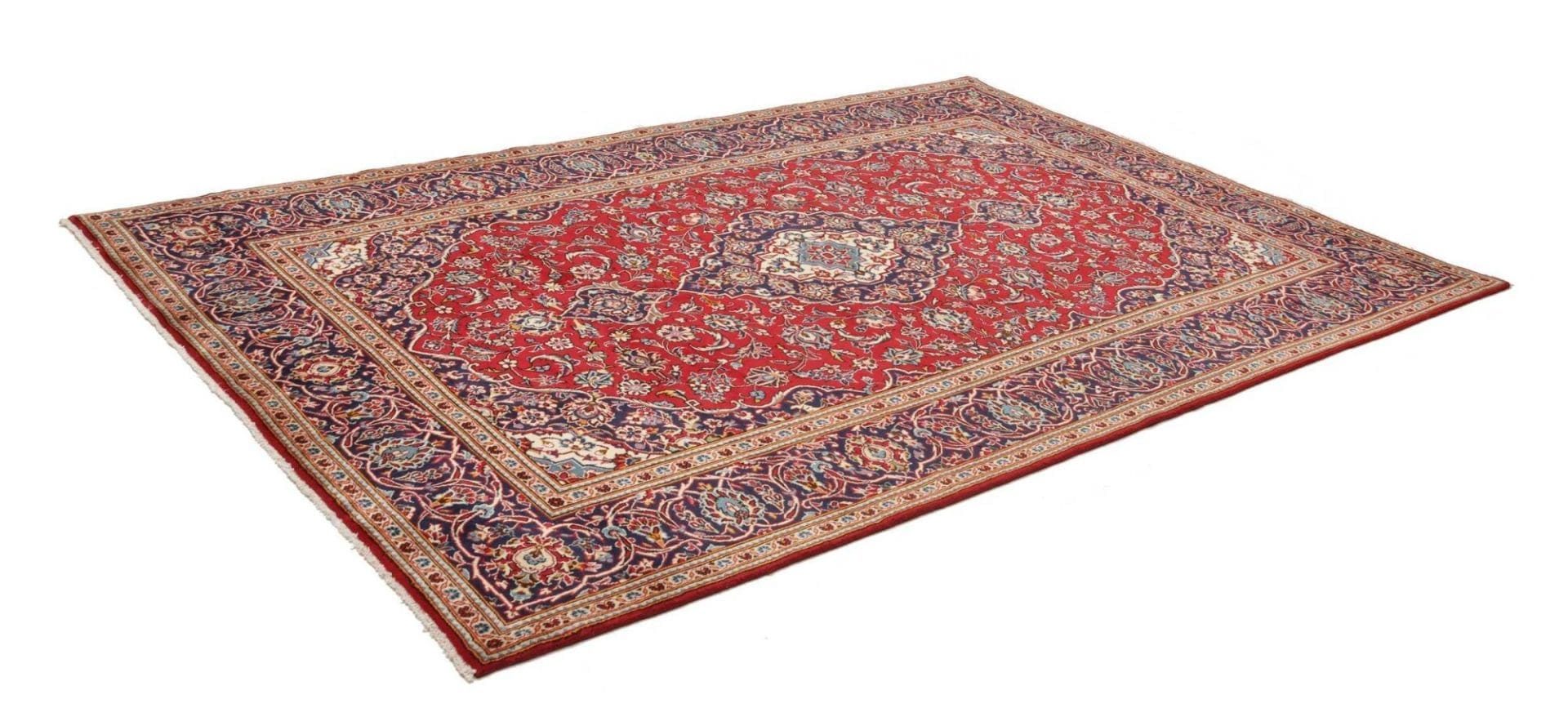 Kashan Teppich 203x302cm, Schurwolle, handgeknüpft, Perserteppich