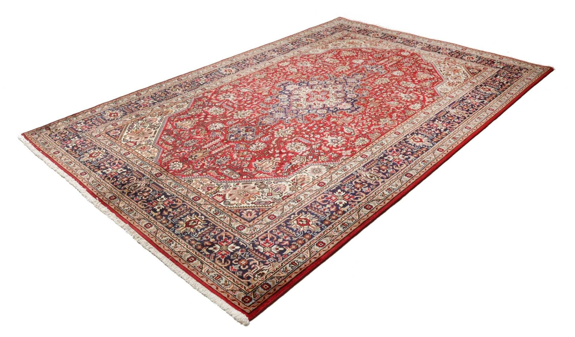 Täbriz Teppich 203 x 307 cm, Schurwolle, handgeknüpft, Perserteppich