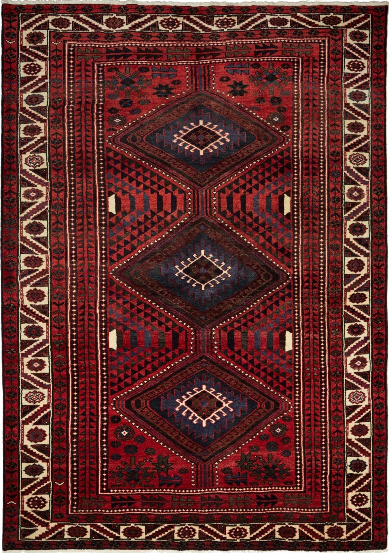 Lori Orientteppich 225 x 320cm, geometrisches Muster, handgeknüpft