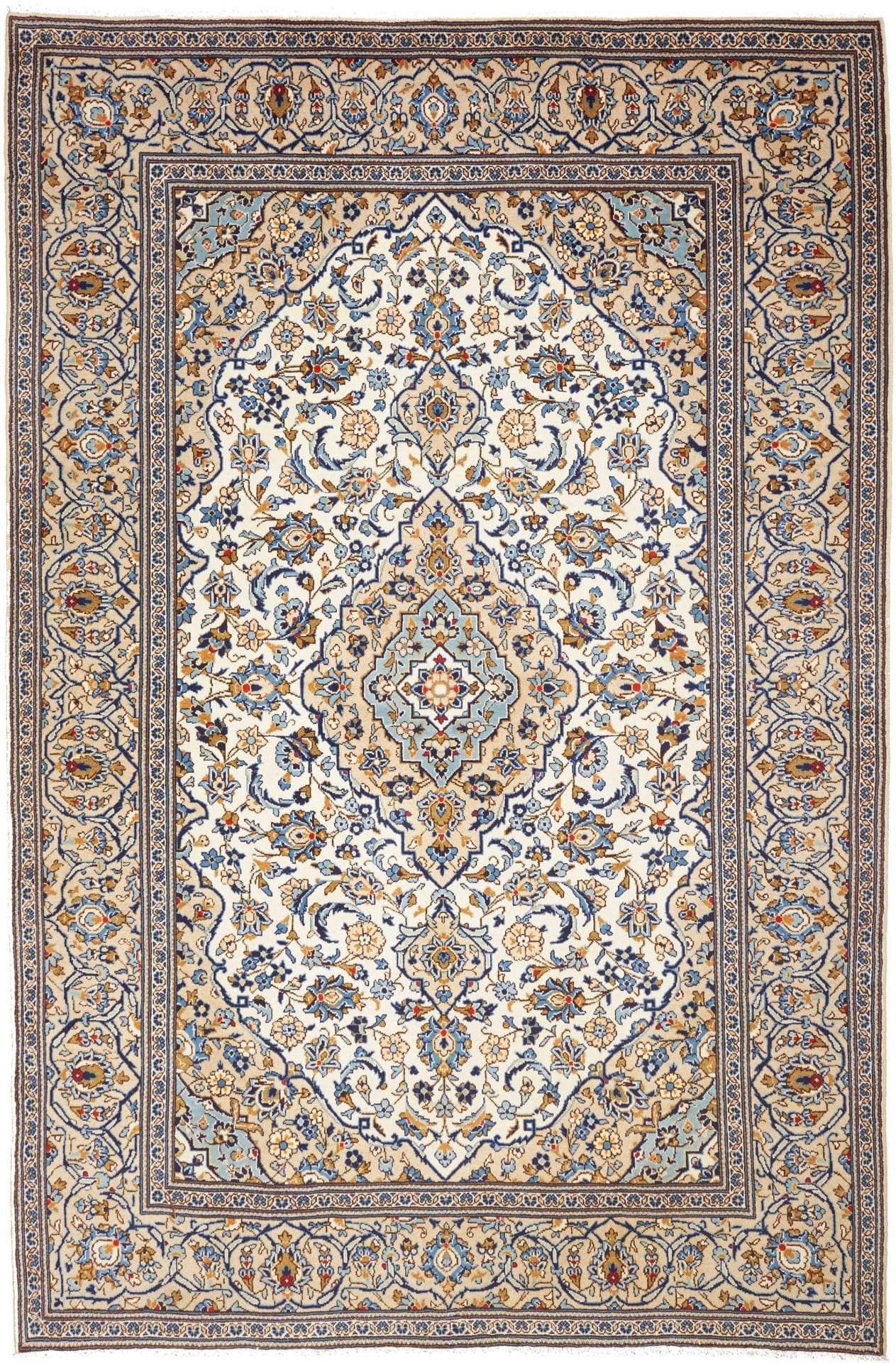 Kashan Teppich 198 x 300cm - Handgeknüpft, Perserteppich