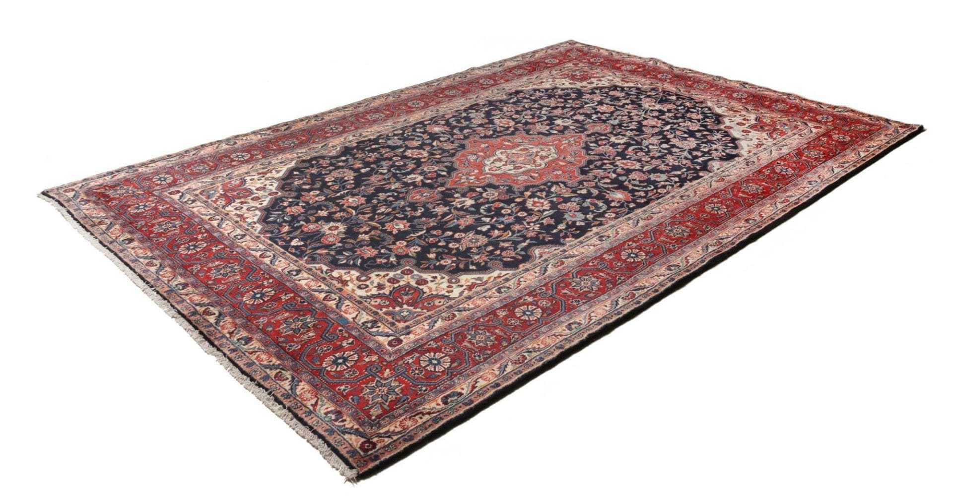 Hamadan Teppich 215 x 320 cm, Herati Muster, handgeknüpft H1