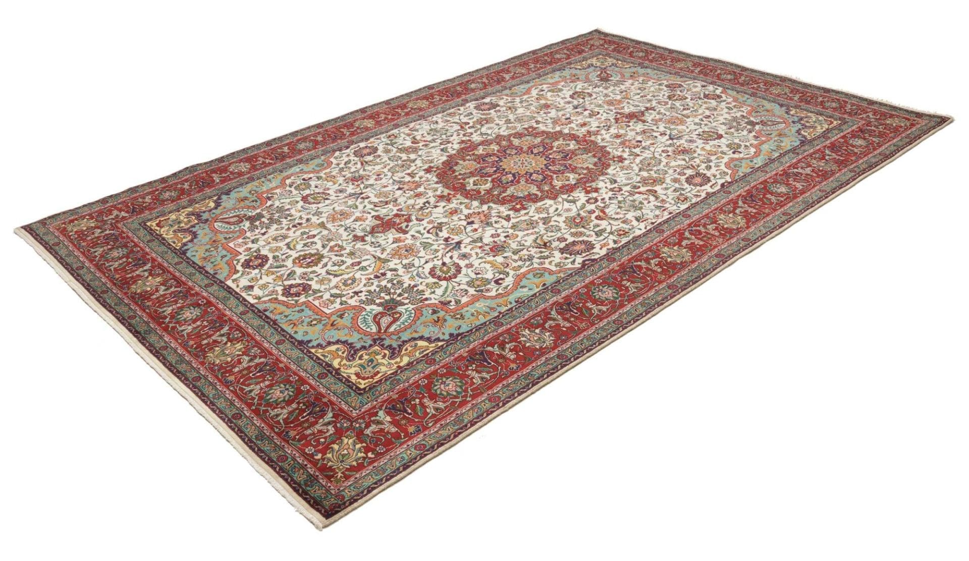 Täbriz Teppich 191 x 302cm, 40 Raj, Schurwolle, handgeknüpft H1