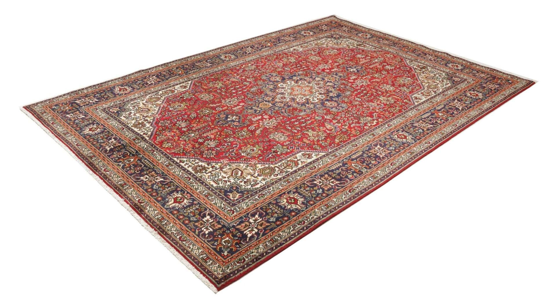 Eleganter Täbriz Teppich 203 x 300cm – Handgeknüpft, Schurwolle
