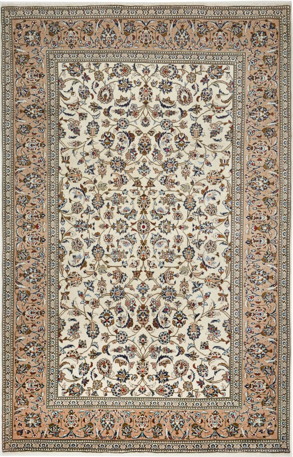 Kashan Teppich 203 x 310 cm, handgeknüpft, aus Schurwolle, Perserteppich H1