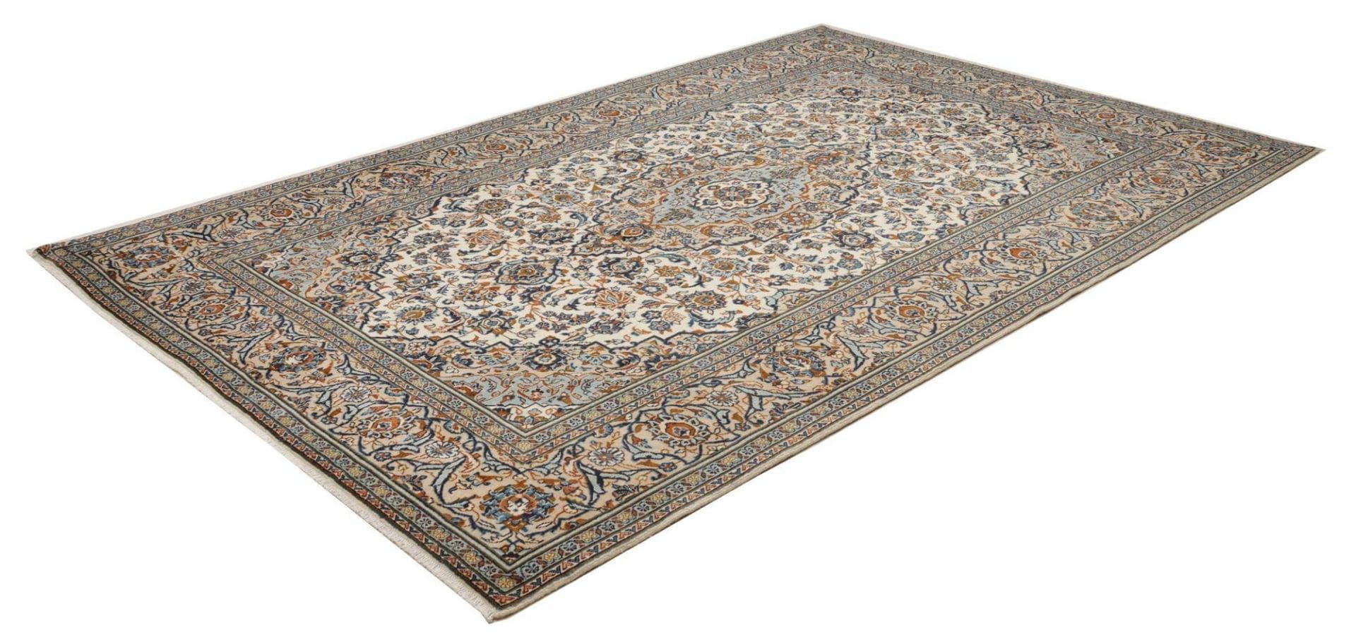 Kashan Teppich 203x304cm, handgeknüpft, Schurwolle, Perserteppich