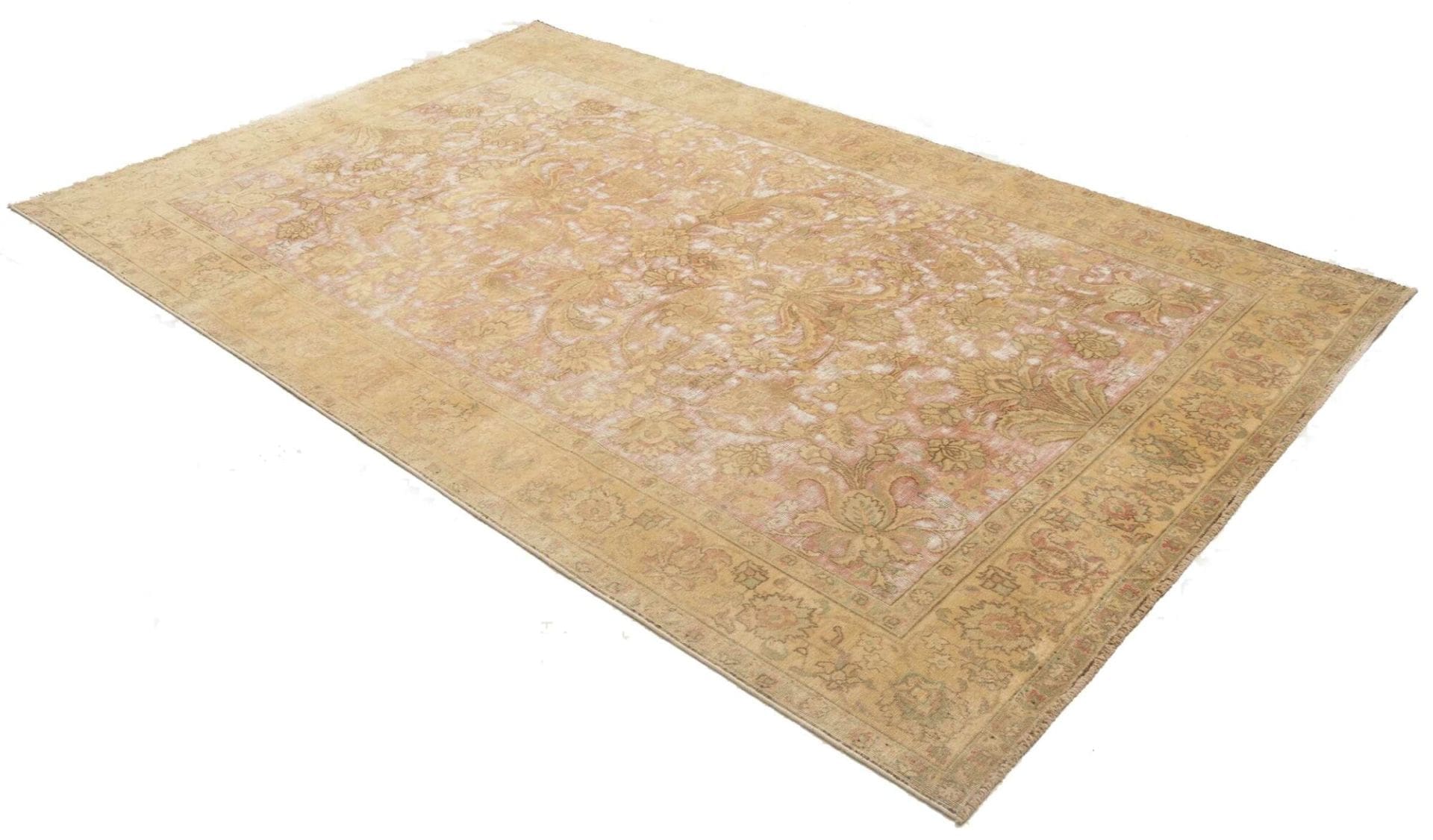 Vintage Orientteppich 193 x 314cm, Handgeknüpft, Schurwolle, Persisch