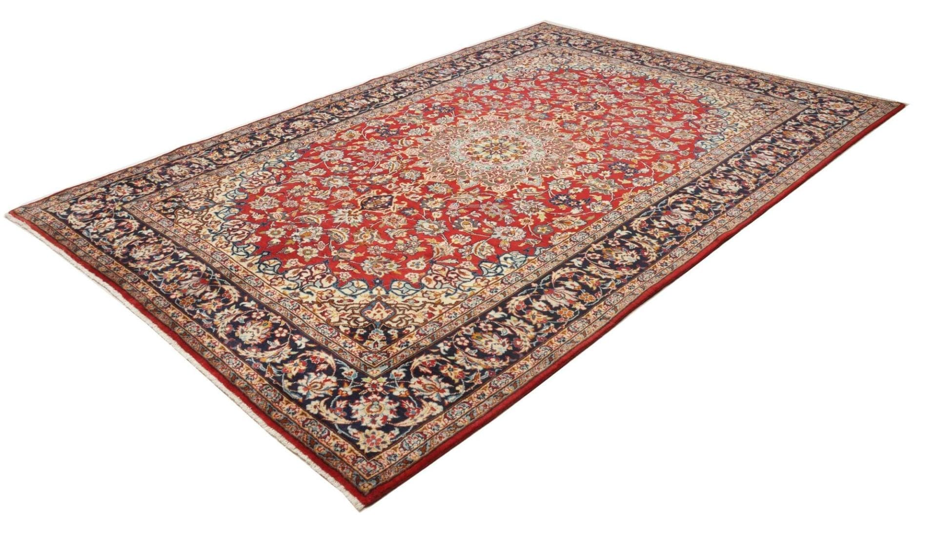 Najafabad Orientteppich 218 x 316cm, handgeknüpft, Wolle/Baumwolle