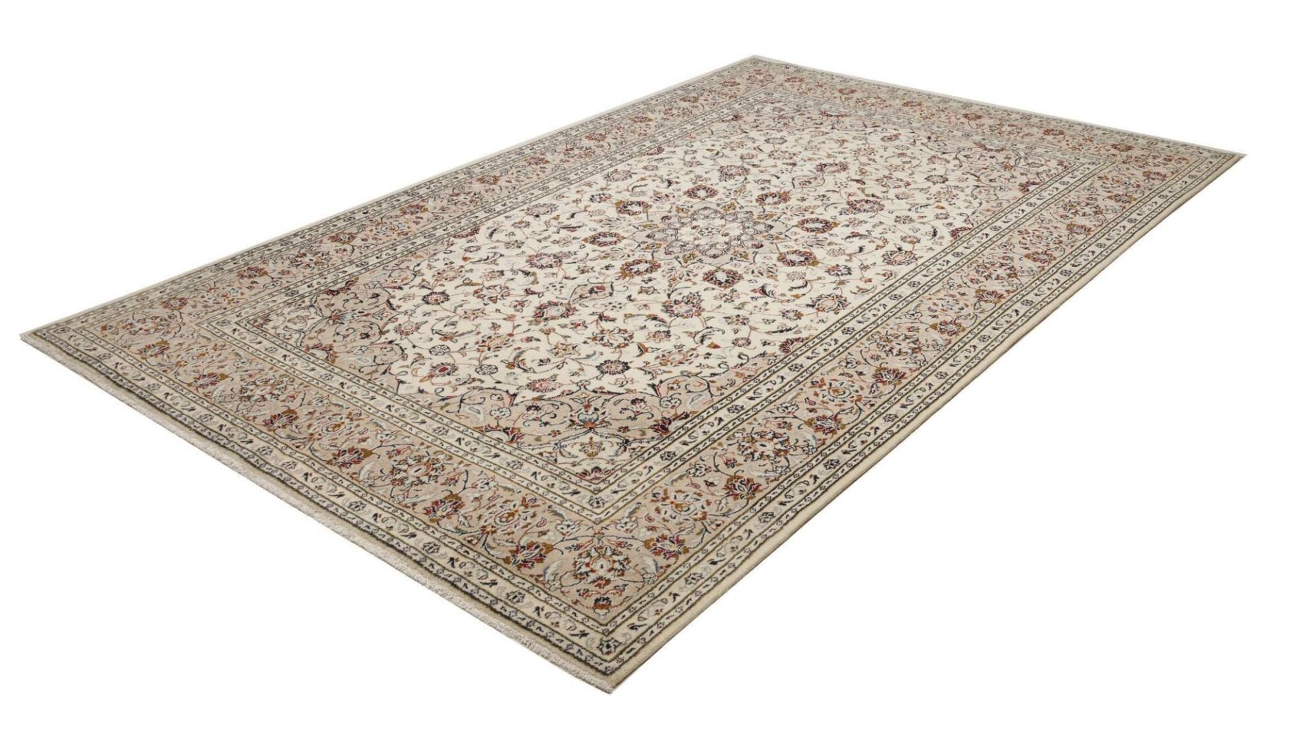 Kashan Teppich 200 x 305cm, handgeknüpft, Schurwolle, Perserteppich