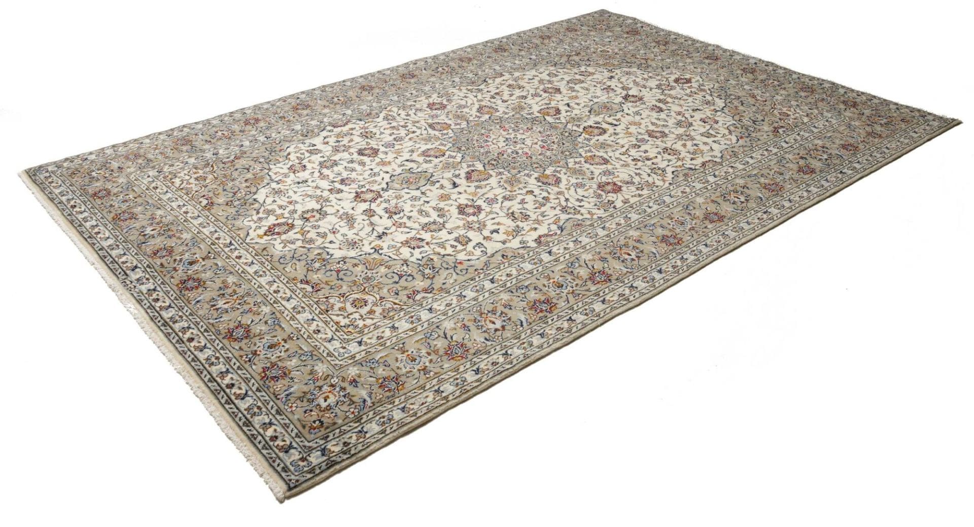 Kashan Teppich 200 x 303cm – Perserteppich, handgeknüpft, Schurwolle