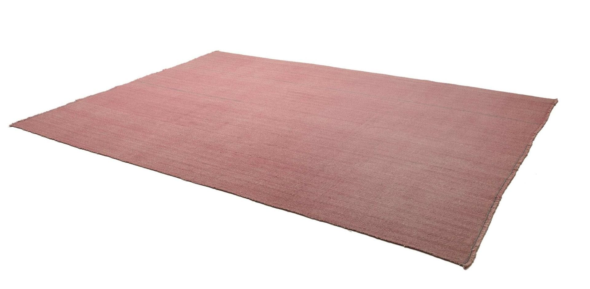 Kelim Teppich 215 x 276 cm, handgewebt, rustikales Flair, bunt