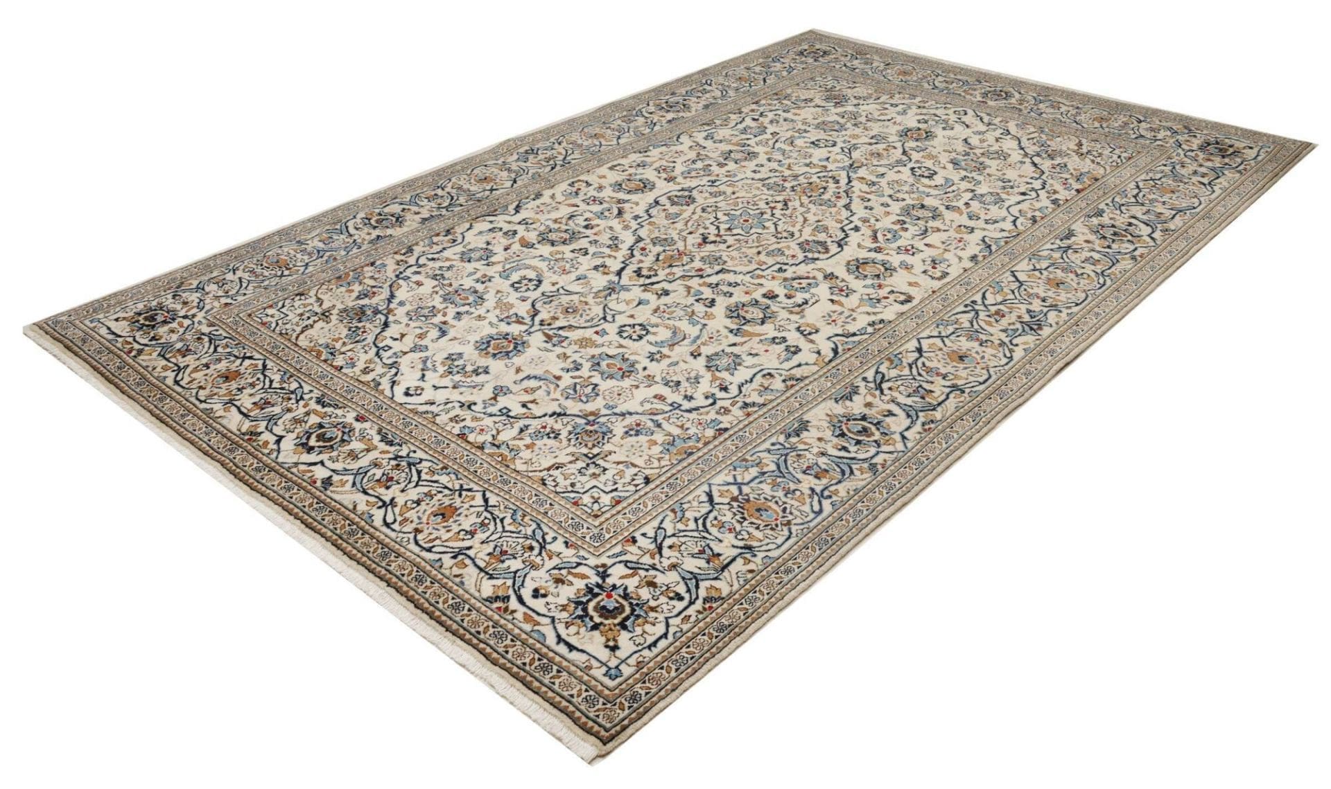 Kashan Perserteppich 199 x 308 cm, handgeknüpft, Schurwolle