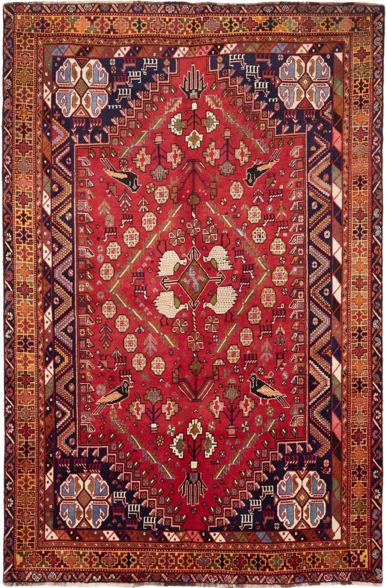 Gashghai Teppich 171 x 255 cm – Handgeknüpft, Schurwolle, Nomadenstil