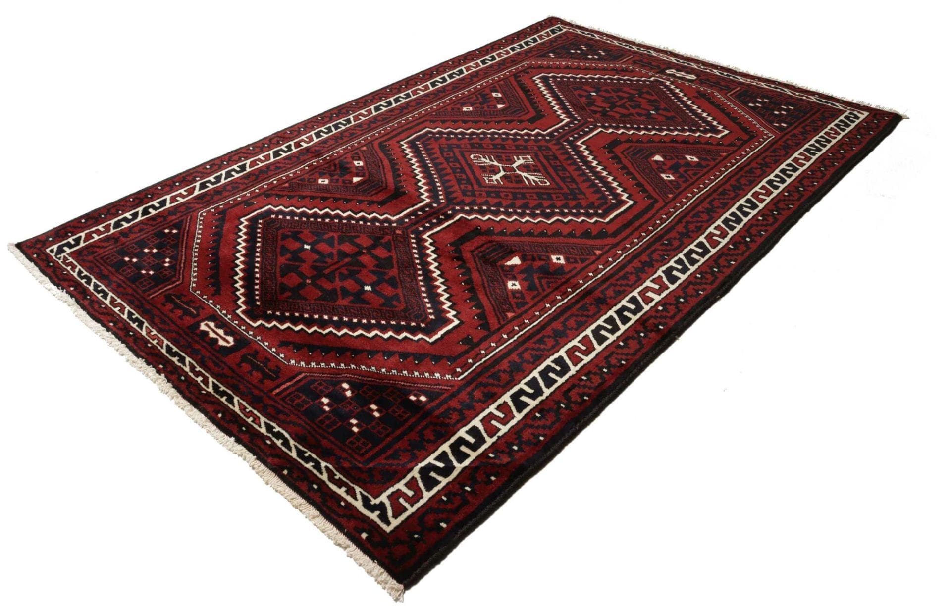 Orientteppich Lori 175 x 262cm, Schurwolle, geometrisches Muster, handgeknüpft