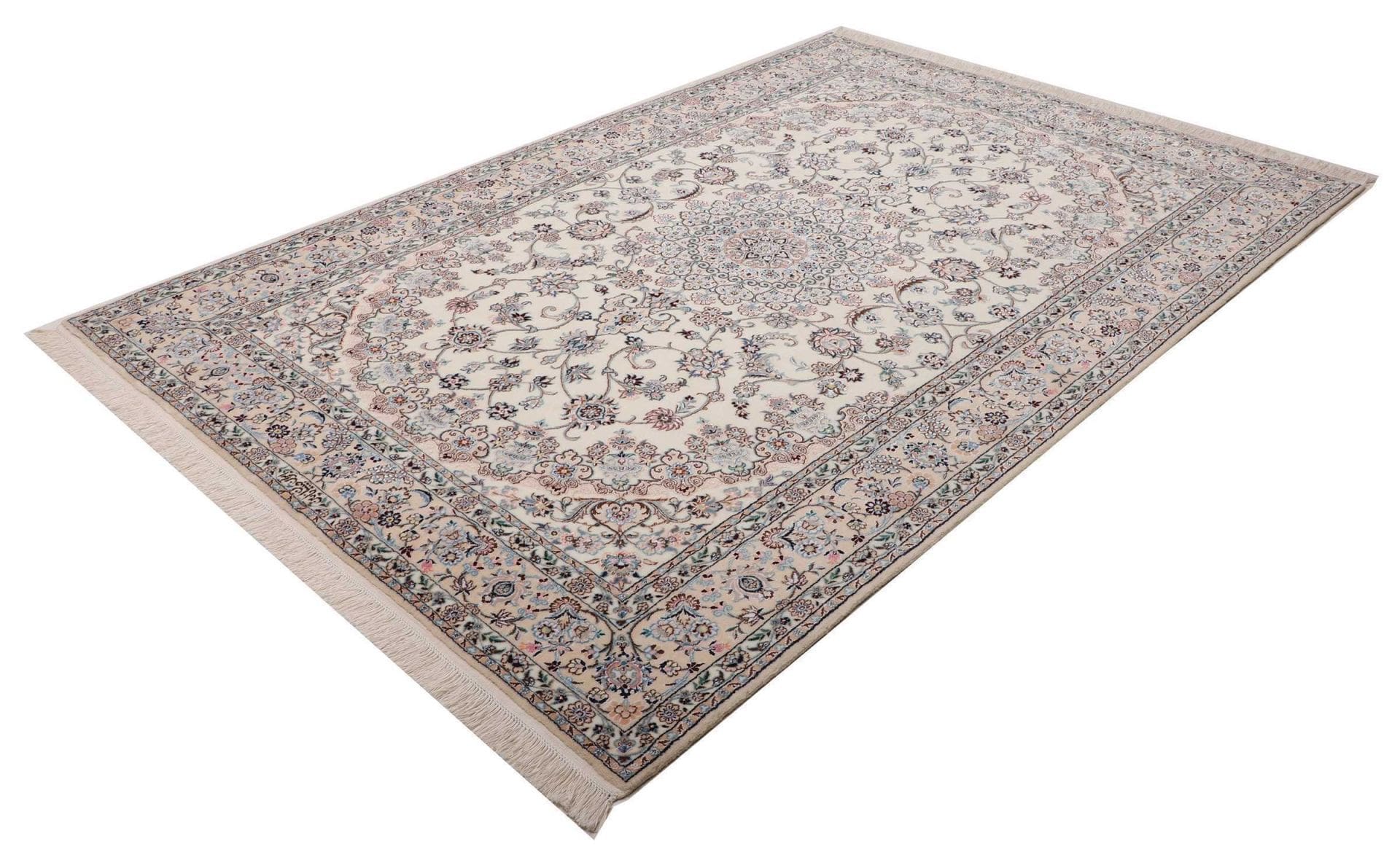 Nain 4La Habibian 900K/Qm Teppich 173 x 242cm, florales Muster, handgeknüpft