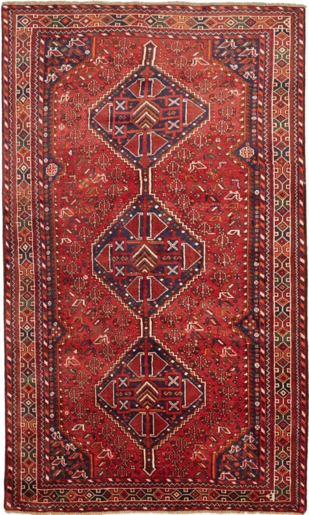 Gashghai Teppich 158 x 259 cm - handgeknüpft, Wolle, Nomadenstil