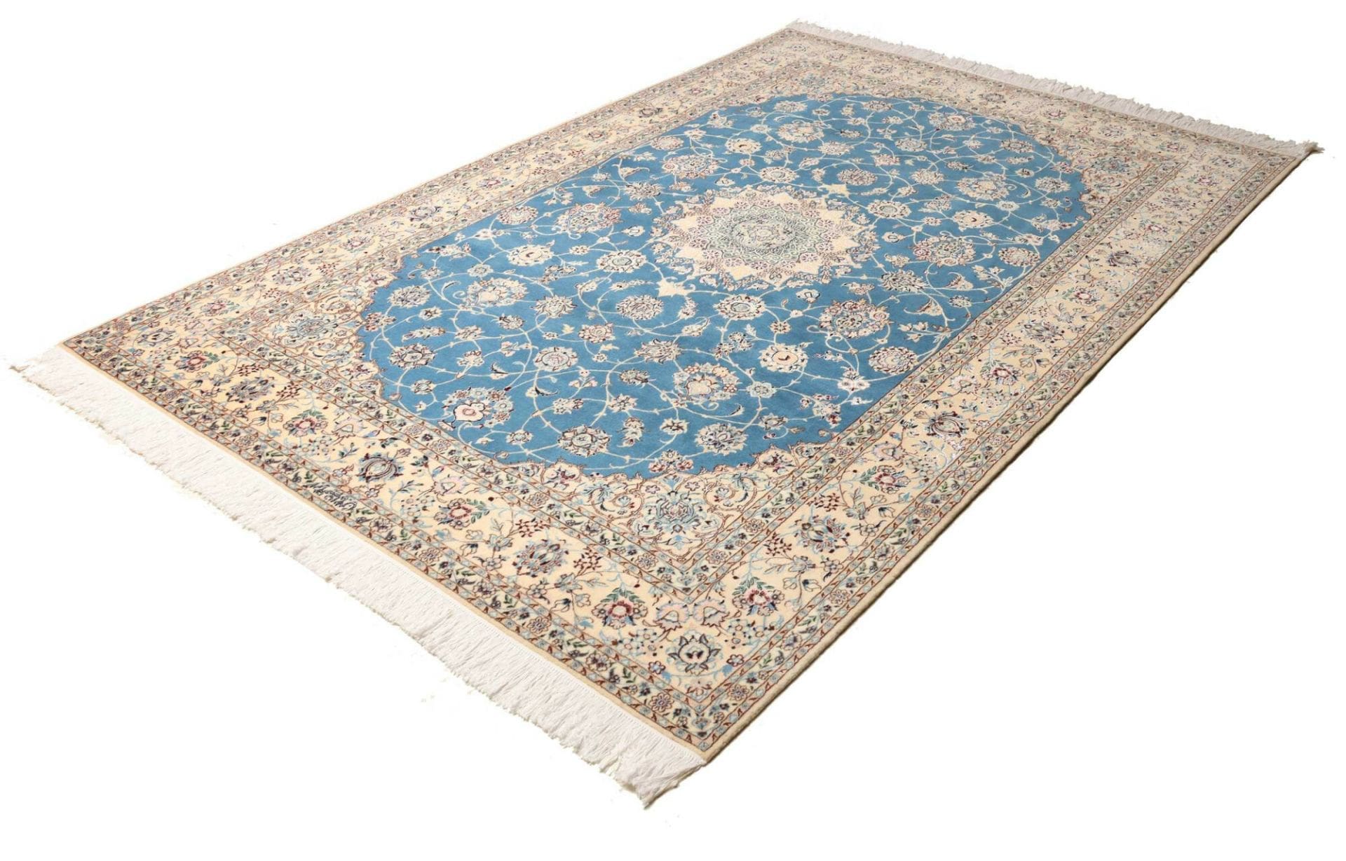 Exklusiver Nain Teppich 170 x 255cm, Schurwolle, handgeknüpft