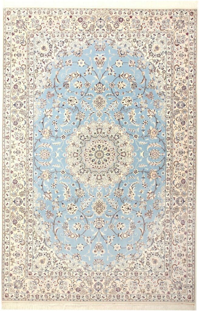 Nain Teppich 159 x 235 cm | florales Muster | handgeknüpft