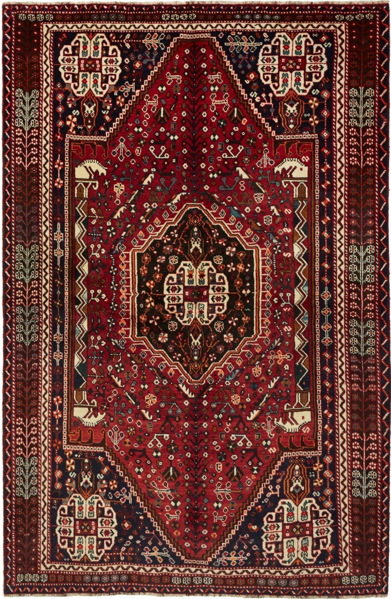 Shiraz Orientteppich 163 x 250cm, handgeknüpft aus Wolle