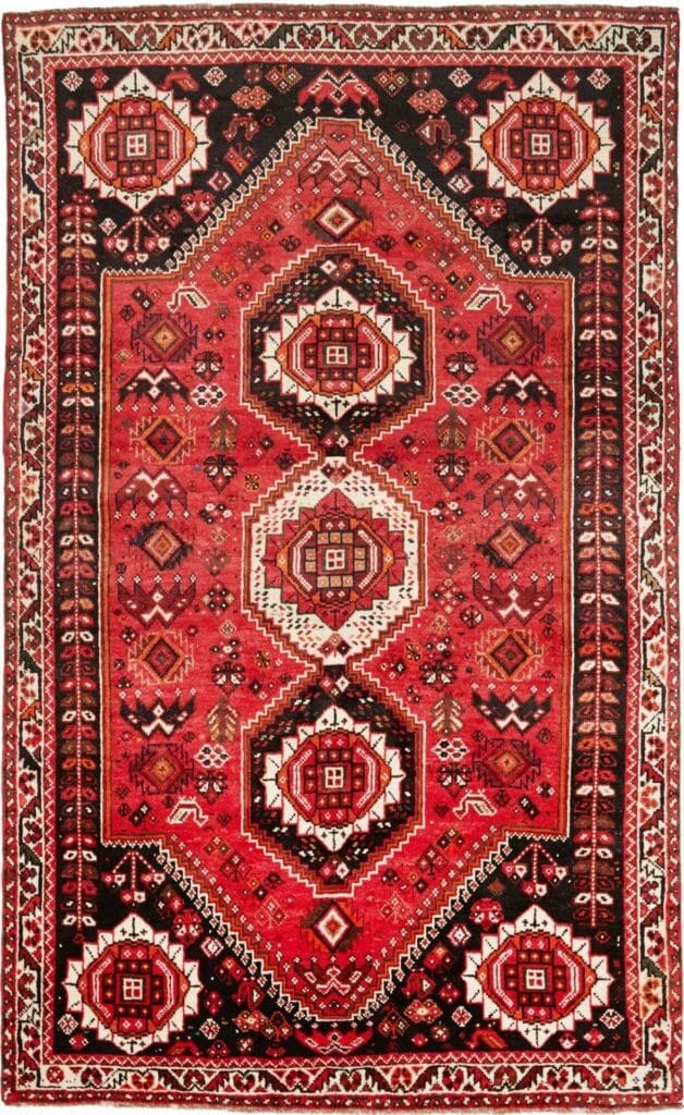 Gashghai Teppich 163 x 267cm – Handgeknüpft, farbenfrohes Design