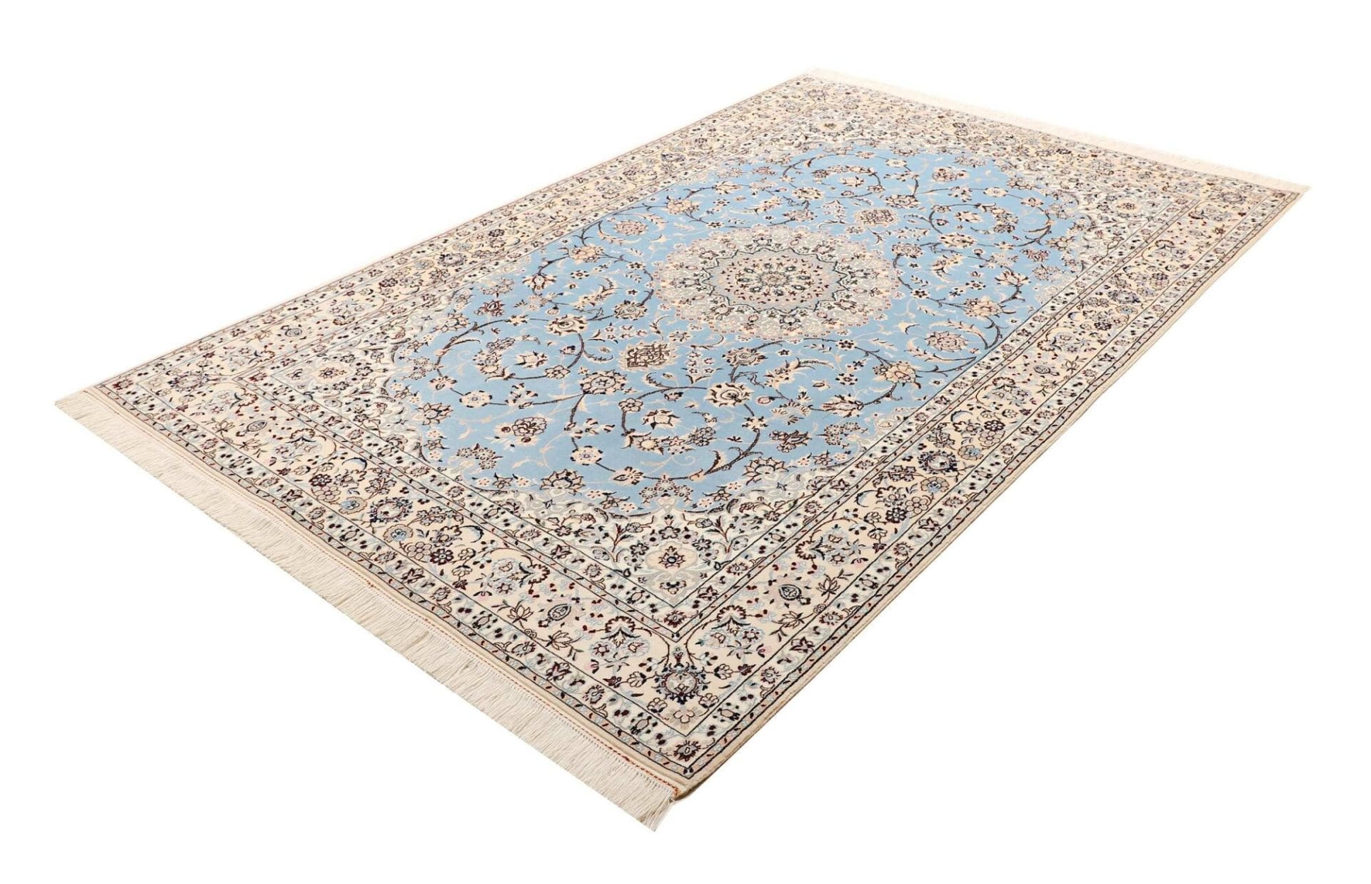 Nain Teppich 159 x 235 cm | florales Muster | handgeknüpft