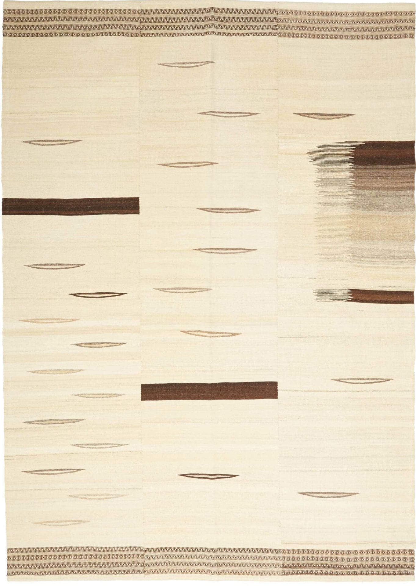Kelim Neo 168 x 233cm, handgewebt, rustikales Flair, Orientteppich