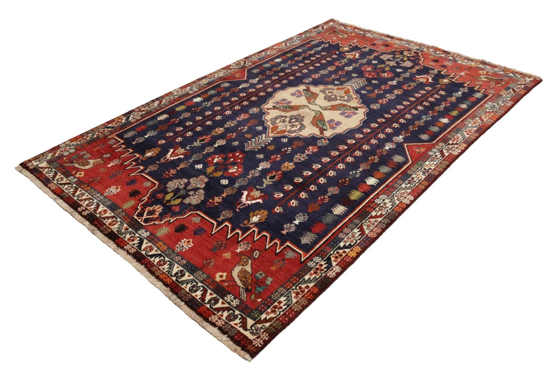 Gashghai Teppich 170 x 252cm, handgeknüpft, Schurwolle, orientalisch