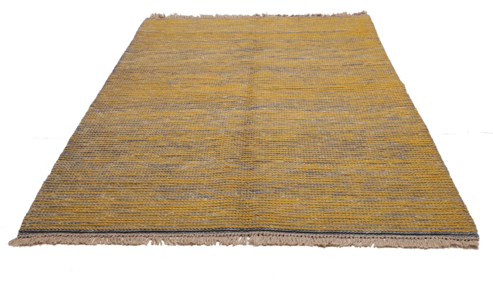 Kelim Teppich 177 x 244cm, handgewebt, rustikales Flair, bunt