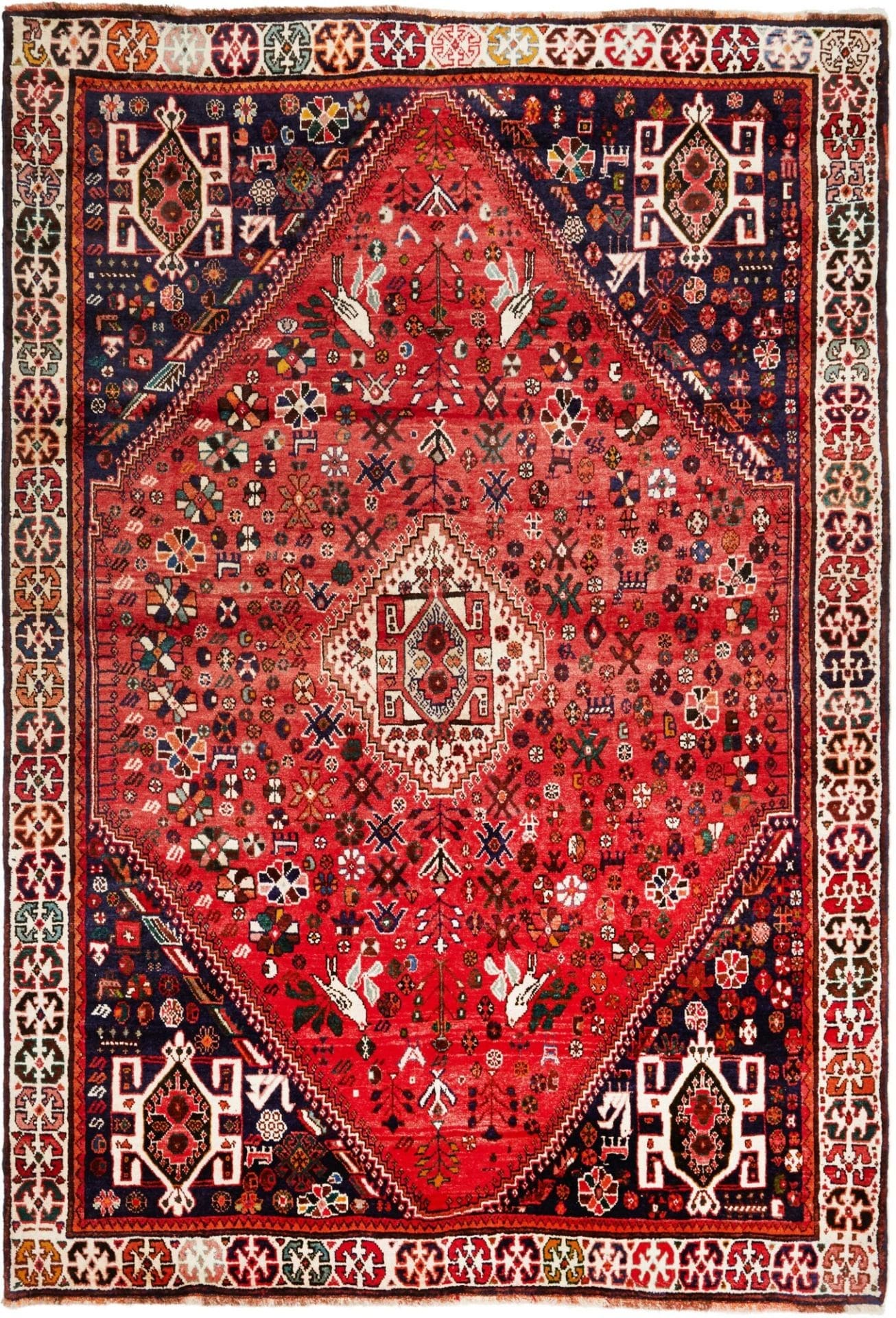 Gashghai Orientteppich 175 x 250 cm – handgeknüpft, Schurwolle