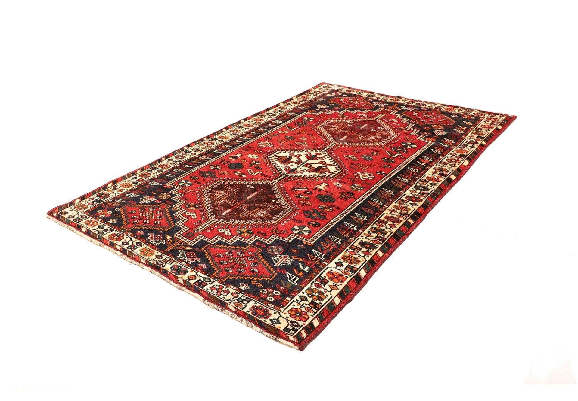 Shiraz Teppich 173 x 255cm – Handgeknüpft aus Schurwolle