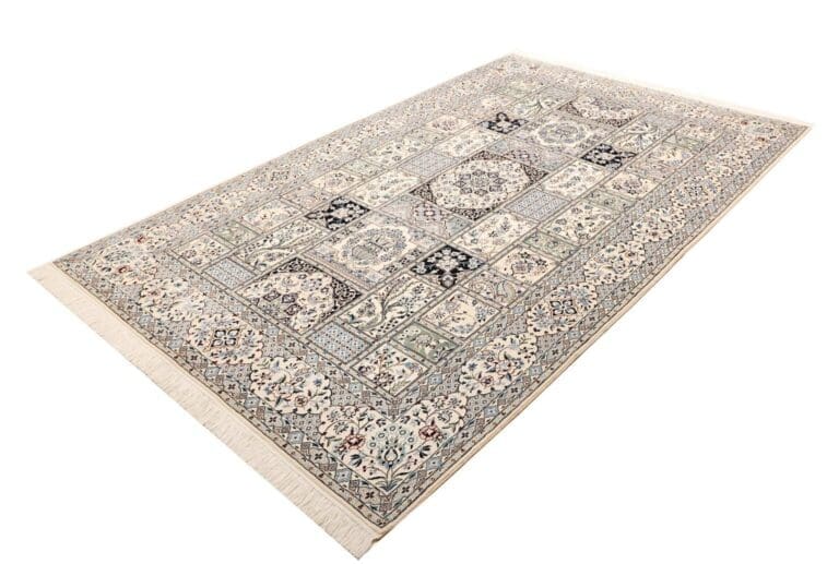 Nain Teppich 166 x 257 cm, florale Muster, handgeknüpft, Perserteppich