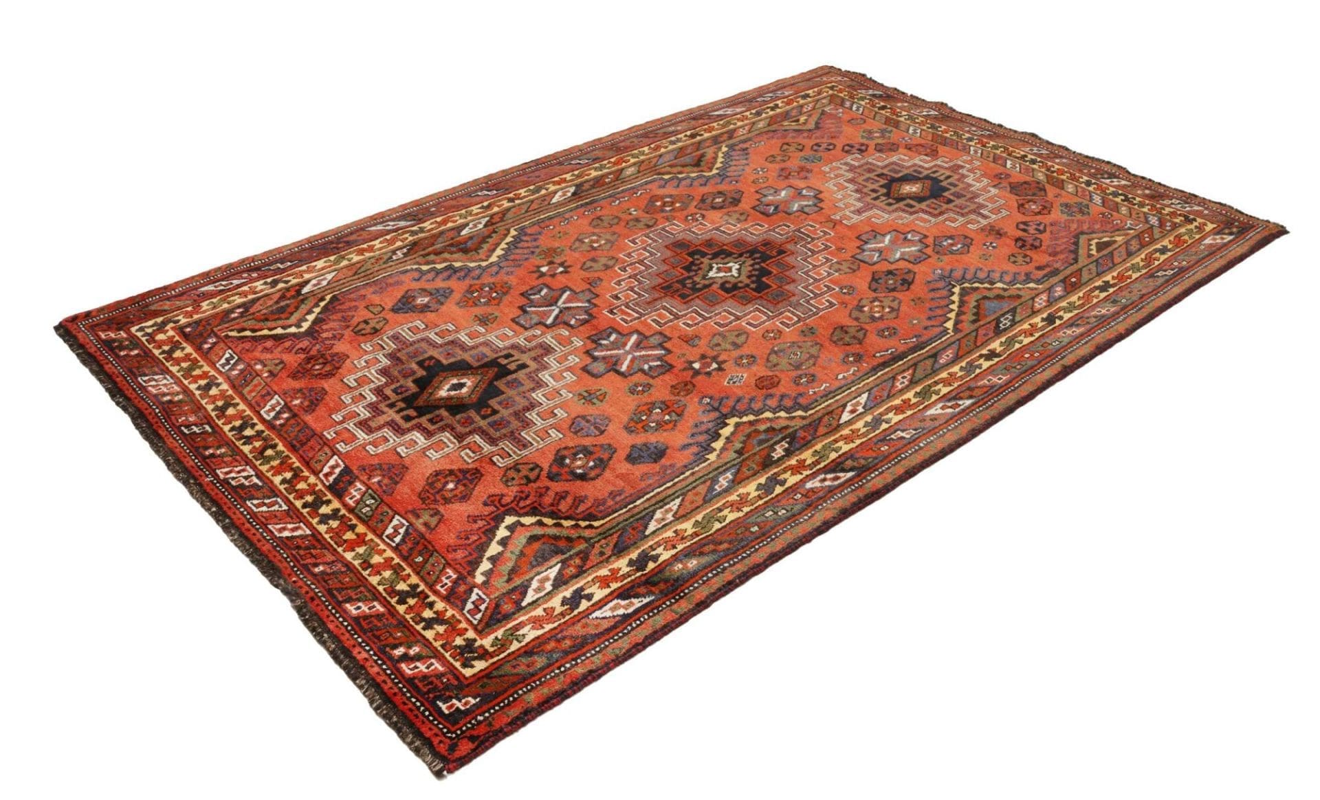 Shiraz Teppich 163 x 250cm - Handgeknüpft aus Schurwolle