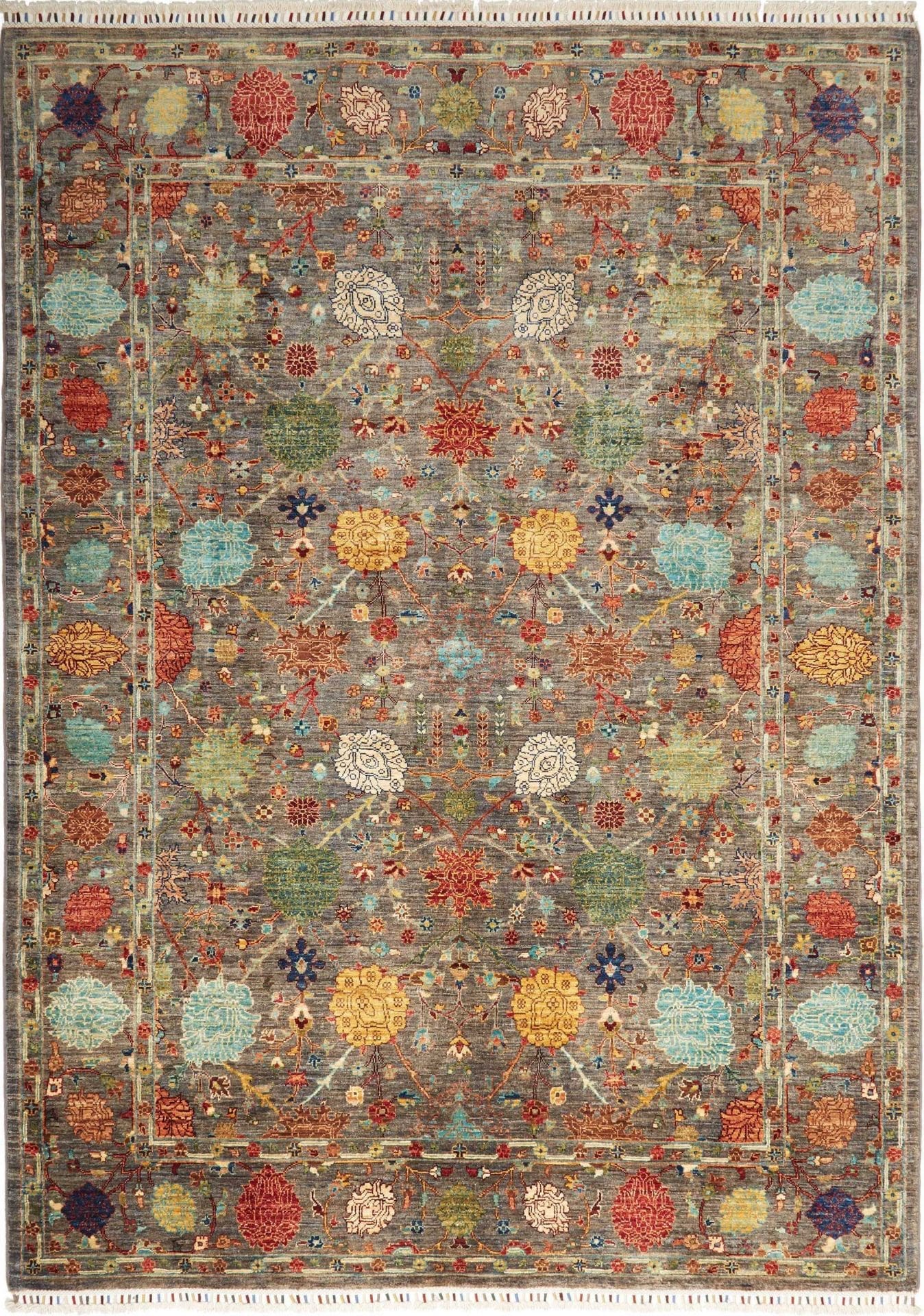 Orientteppich Samarkand 176 x 247cm aus Schurwolle, handgeknüpft