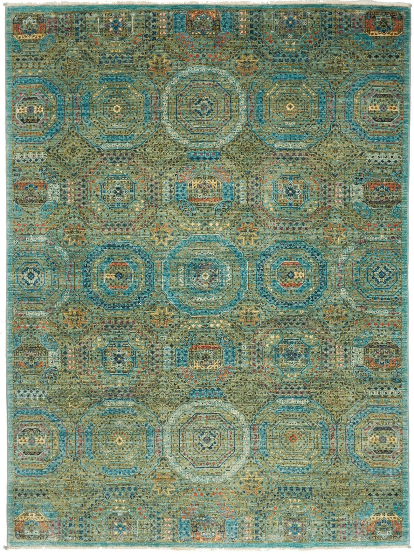 Mamluk Orientteppich 176 x 232cm aus Schurwolle, handgeknüpft