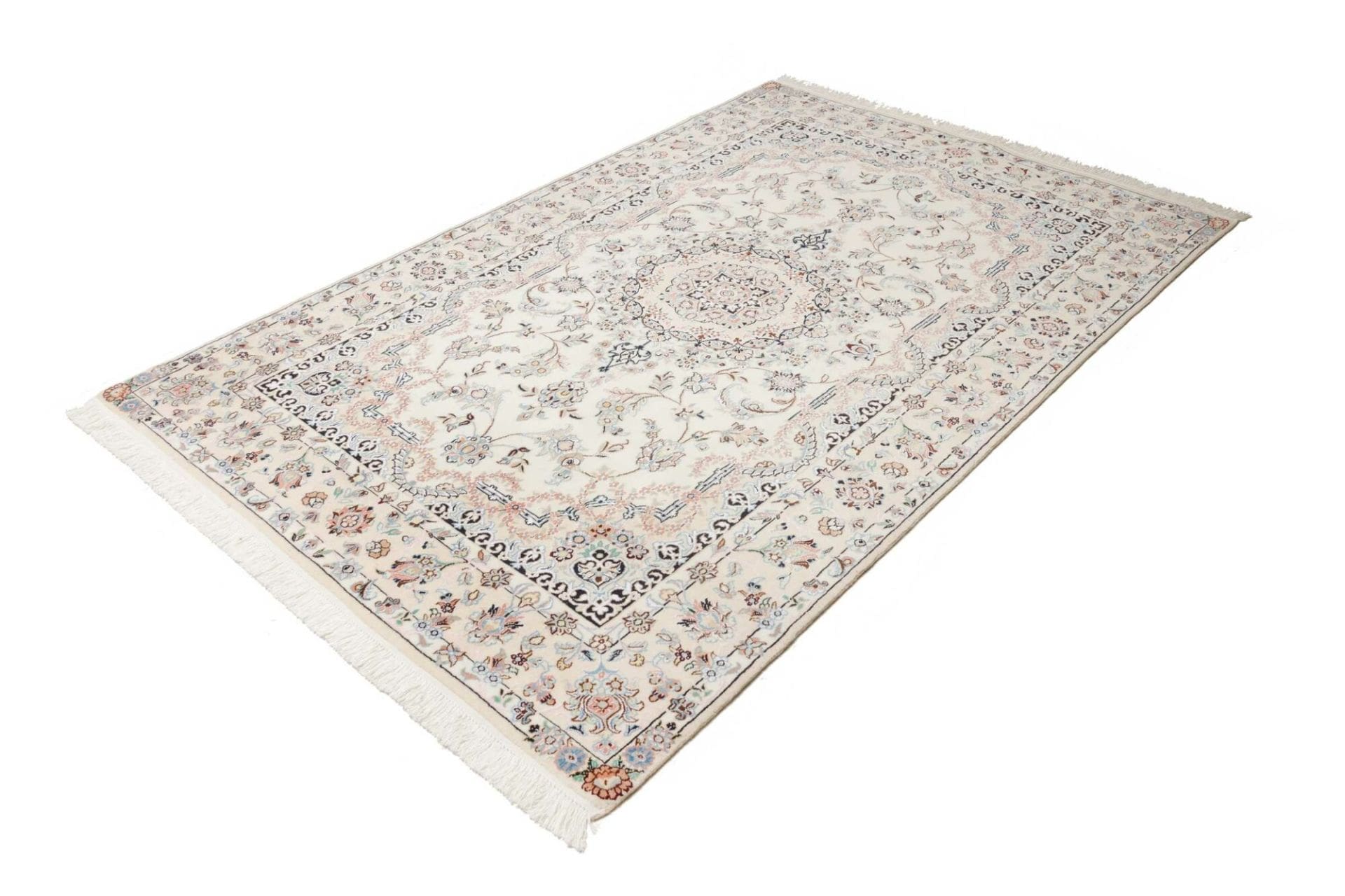 Exklusiver Nain Teppich 148 x 225 cm, handgeknüpft, Schurwolle