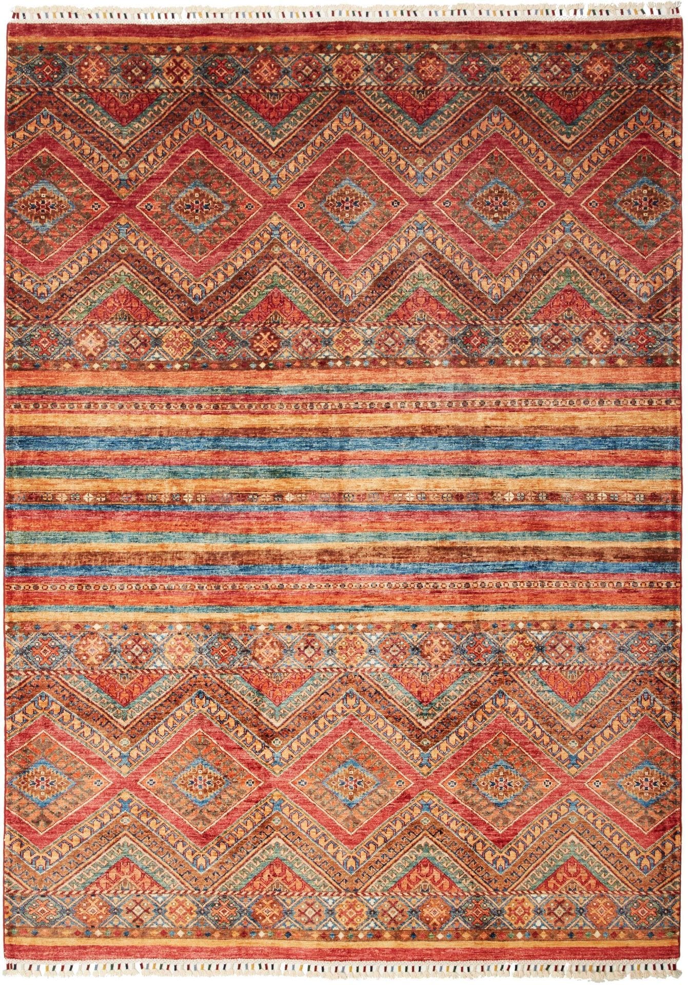 Orientteppich Samarkand 173 x 236cm, handgeknüpft, Schurwolle