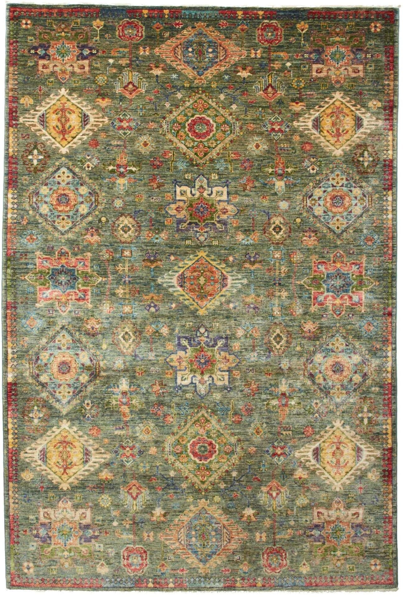 Orientteppich Samarkand 166 x 245cm, handgeknüpft, Schurwolle