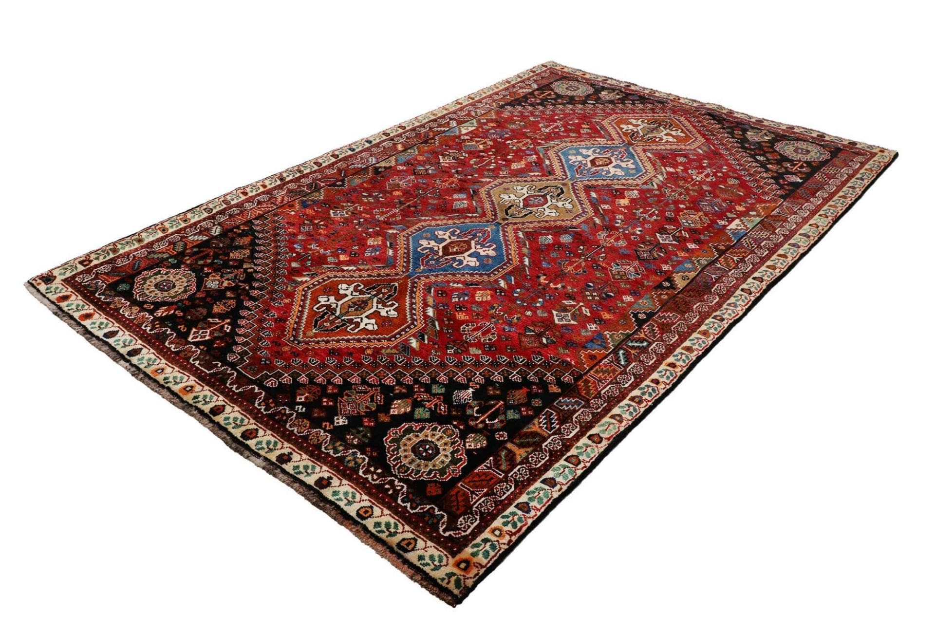 Shiraz Teppich 176 x 259 cm | Wolle auf Wolle | handgeknüpft