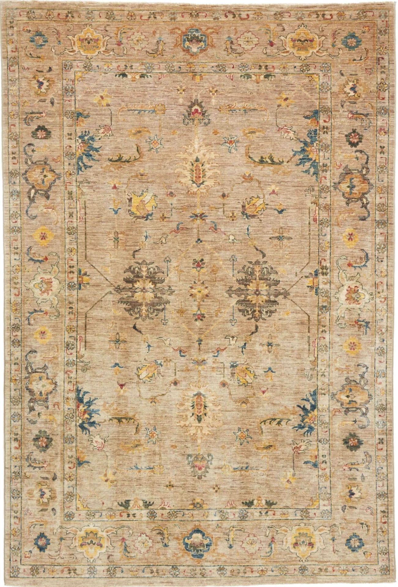 Ziegler Teppich 165 x 245 cm – Handgeknüpft aus Schurwolle, Orientteppich