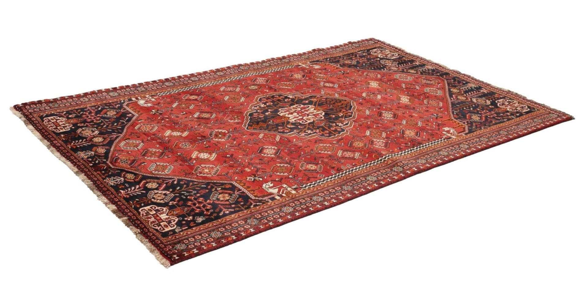 Gashghai Teppich 163 x 255 cm – Handgeknüpft, Perserteppich, Unikat