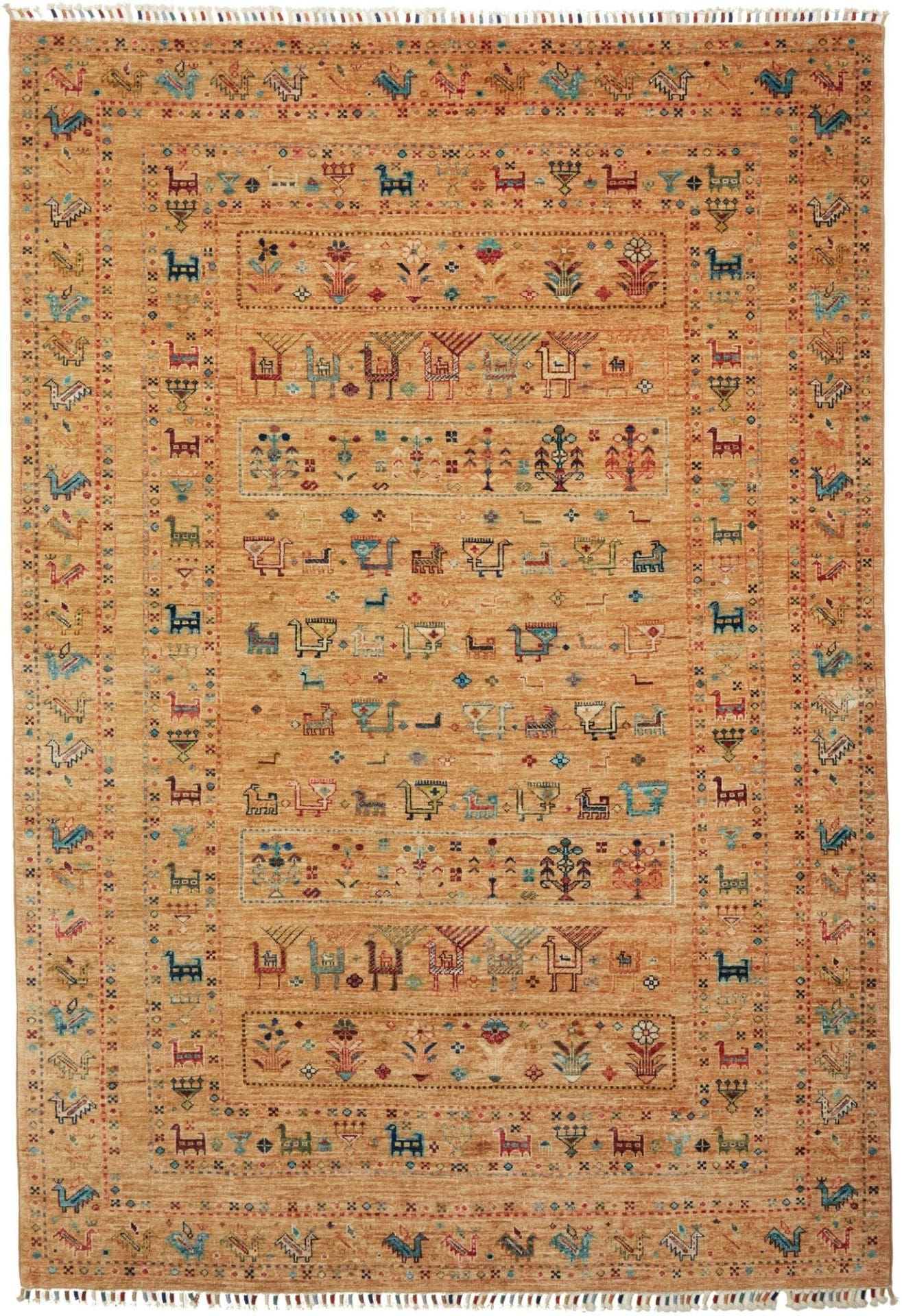 Orientteppich Samarkand 174 x 244 cm – Handgeknüpft, Wolle