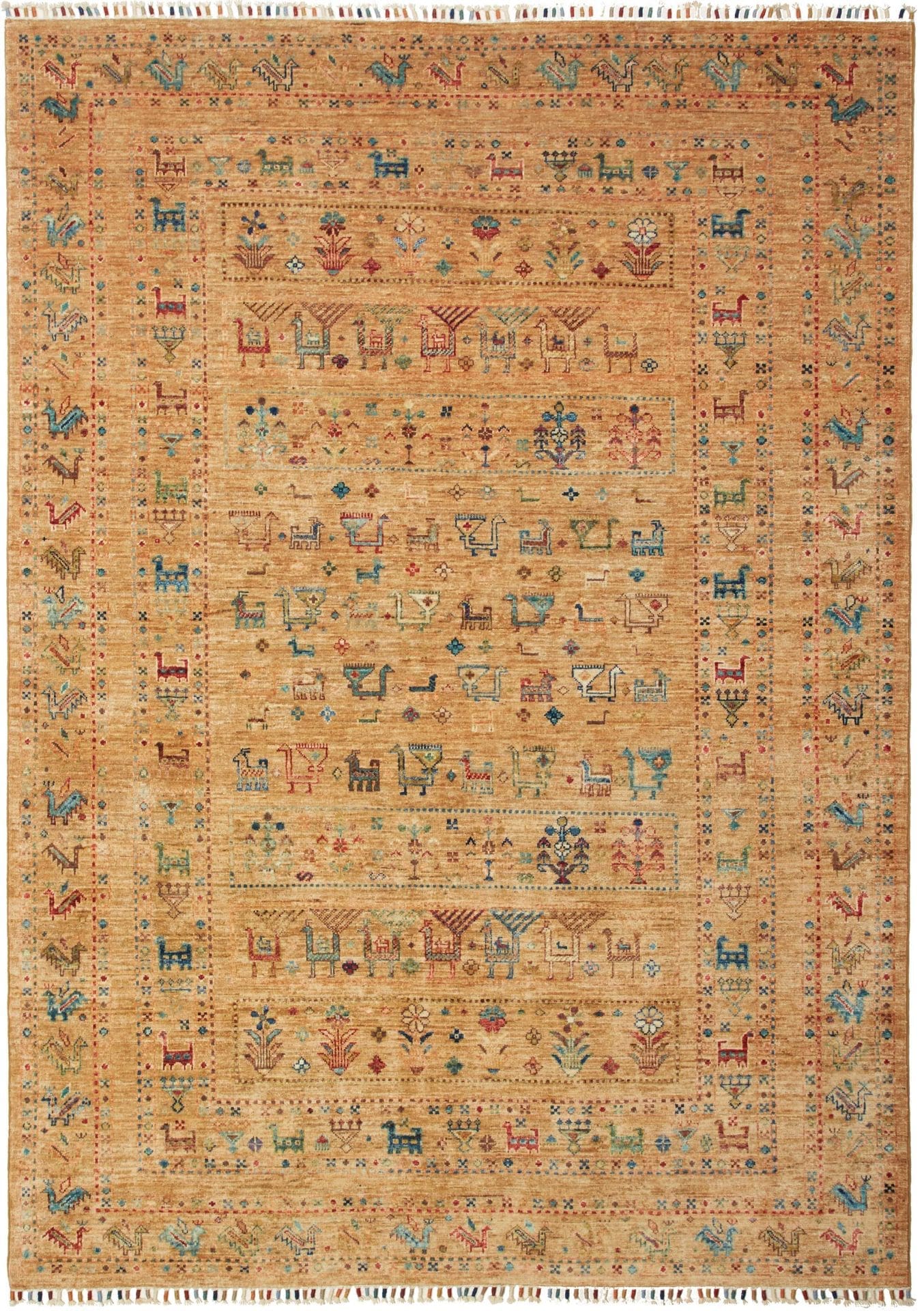 Samarkand Orientteppich 172 x 237 cm, handgeknüpft, Wolle