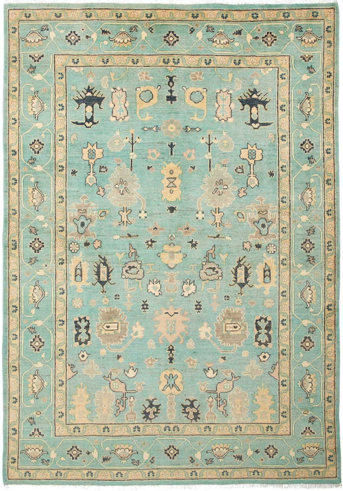 Ziegler Teppich 170 x 239cm, Schurwolle, handgeknüpft, Orientteppich