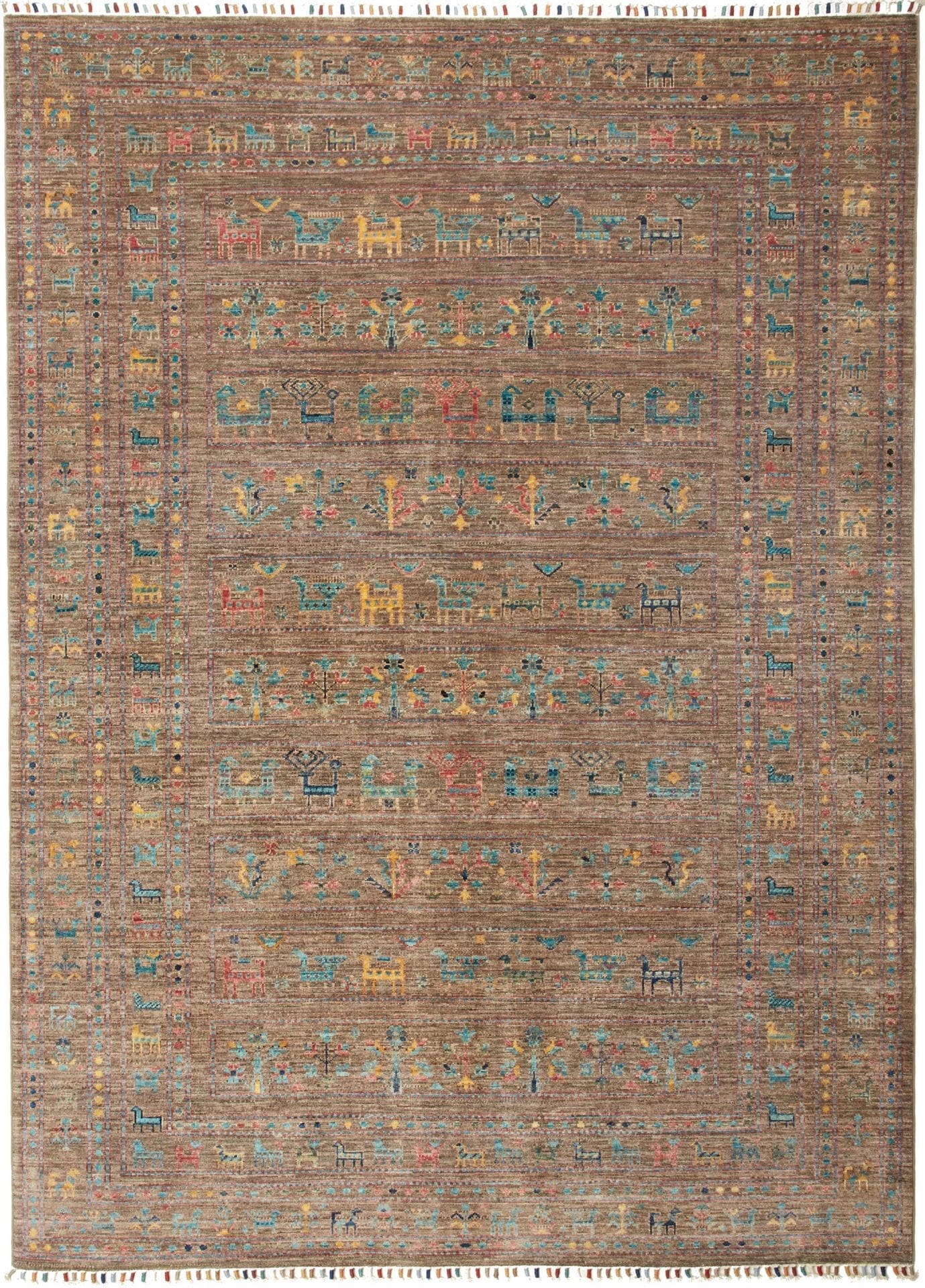 Samarkand Orientteppich 172 x 234 cm - handgeknüpft, Wolle