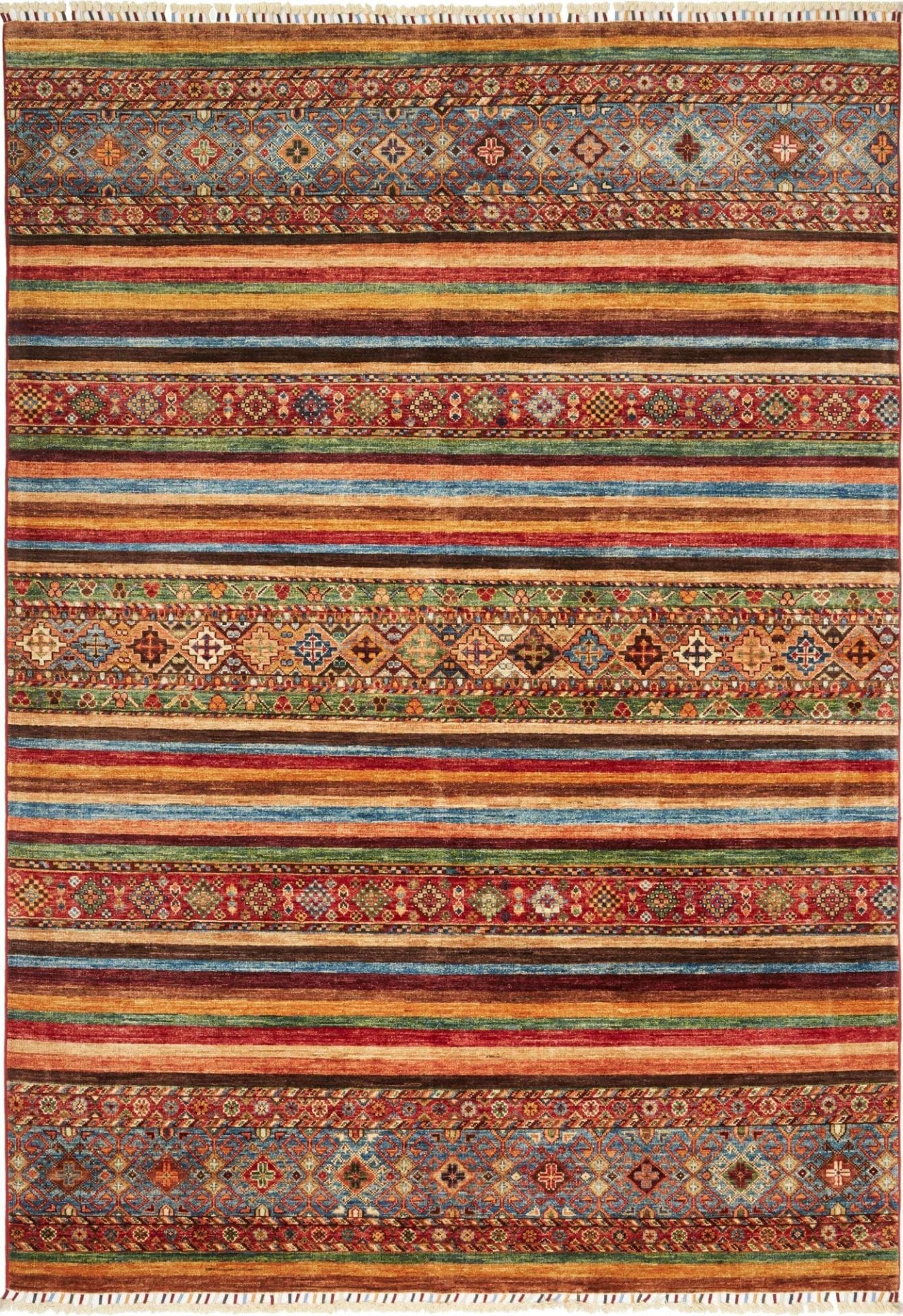 Samarkand Teppich 176 x 250cm, Schurwolle, handgeknüpft, Orientteppich