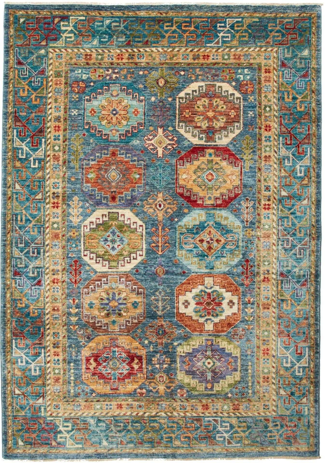 Samarkand Orientteppich 153 x 213 cm, handgeknüpft, Wolle