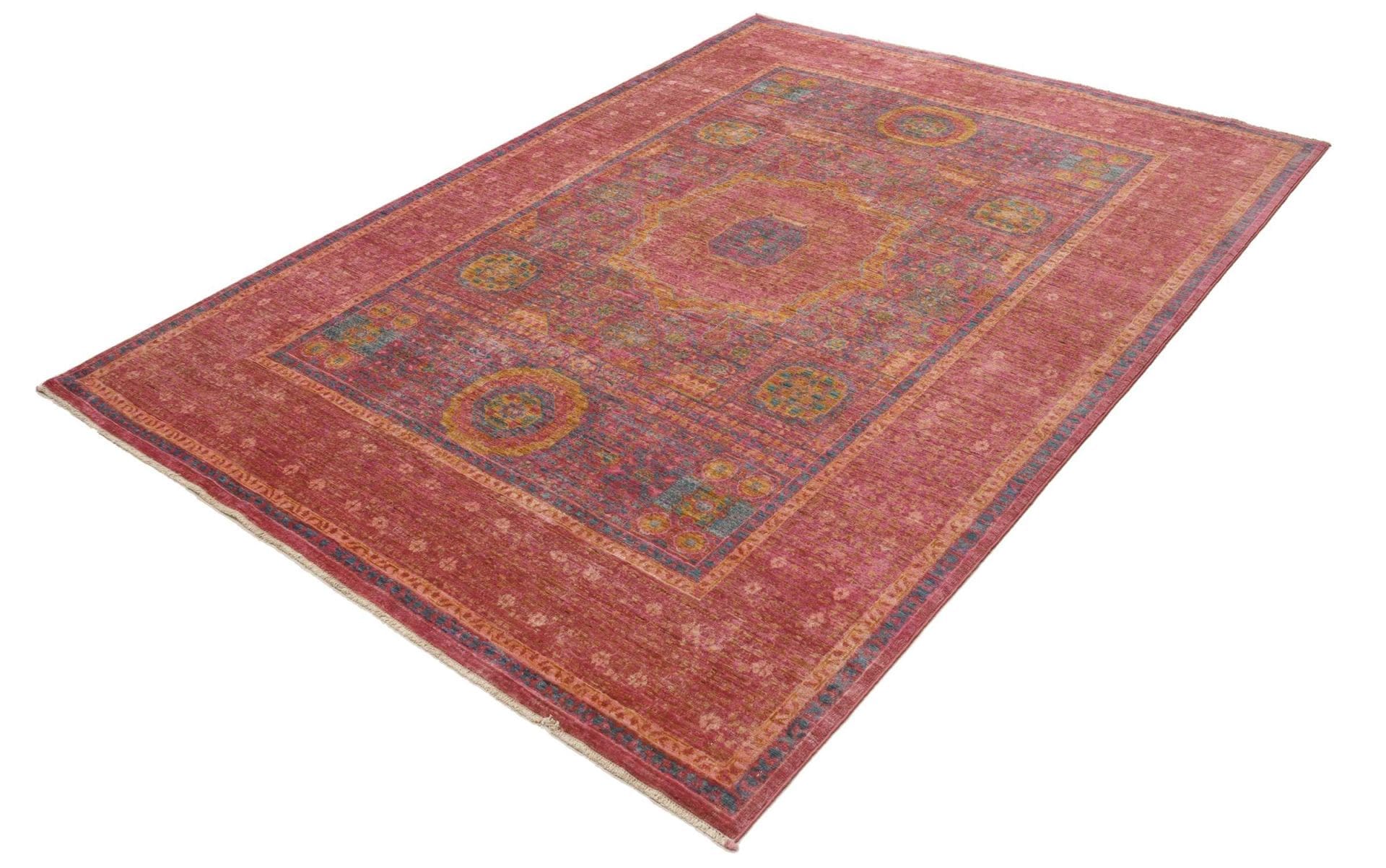 Mamluk Orientteppich 177 x 240cm, handgeknüpft, Seide & Wolle
